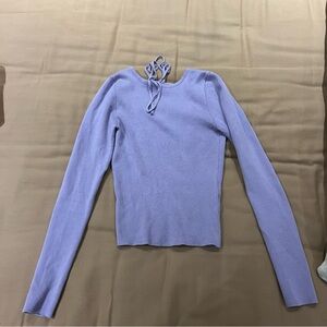 Open back long sleeve